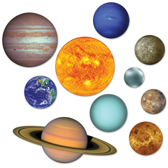 120 Pack Beistle Solar System Party Cutouts