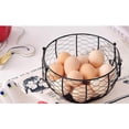 thumbnail image 3 of 1 cesta de almacenamiento de huevos, cesta de hierro, cesta para huevos, contenedor para patatas y ajos, cesta para frutas, 3 of 9