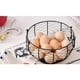 thumbnail image 3 of Contenedor de Almacenamiento de Huevos de Metal, dispensador de Huevos Grande Moderno, Cesta de Almacenamiento de Huevos para frutas y Verduras, Para Huevos Duros Suaves, 3 of 8