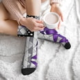 thumbnail image 7 of Athletic Socks Pancreatic Cancer Awareness Flag Sport Running Calf Socks Crew Socks for Men Women, 7 of 7