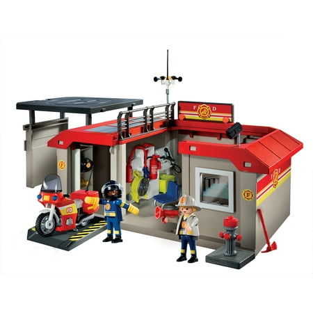 PLAYMOBIL Take Along Fire Station (Playmobil Police Station Best Price)