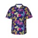 thumbnail image 1 of Balery Paint Butterflies Camisas hawaianas de manga corta para hombre, camisas playeras de corte holgado, camisas de vacaciones con botones,X-Large, 1 of 7