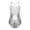 Silver, variant on renvena Women Sequin Mesh Patchwork Camisole Ballet Leotard Crisscross Back Tassel Dancewear