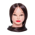 thumbnail image 2 of Cabeza de Maniquí Entrenamiento de Peinado Del Cabello Adorno de Fibra Sintética Maniquí Cosmético Modelo de Cabeza Maniquí de Cabeza para Peinar Prác Cabeza giratoria marrón Fernando Cabeza de maniquí, 2 of 8
