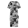 thumbnail image 4 of Vestido de bolsillo suelto de Horror s Tendencia de ropa de mujer 2025 Vestidos para mujer Ropa de verano para mujer Vestidos de mujer, 4 of 7