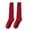 Red, variant on Womens Slimming Calf Socks Black Half Height Cotton Stockings for Spring and Fall