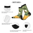 thumbnail image 4 of Pofeuu Quirky Cartoon 123 Print Crew Socks, Adult Running Hiking Socks for Youth and Adult, 4 of 7