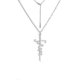 thumbnail image 1 of Collar con colgante de cruz de Jesús de acero inoxidable de Cazador para mujer, gargantilla de fe, esperanza y fuerza, regalos de joyería - Hope-Steel - Código de producto 47753 Hope-Steel, 1 of 5