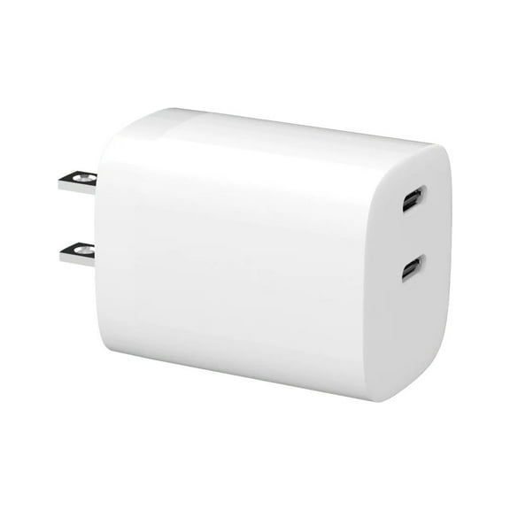 4XEM 35W Wall Charger with 2 USB-C Ports and Power Delivery, White