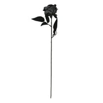 Nmdmisc Black Roses Artificial Flower,12Pcs Realistic Single Stem Fake Rose Bouquet for Wedding Party Home Centerpiece Hotel Office Halloween Decor