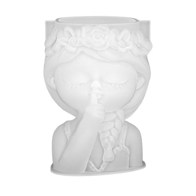 Modelo de jarrón de hormigón, modelo de jarrón de silicona para niña, maceta de resina epoxi para bricolaje 81 cm x 81 cm x 99 cm