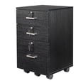 thumbnail image 5 of Hassch File Cabinet with Lock and 3 Drawers, Rolling Filing Cabinet with Caster, Under Desk Fling Cabinet for Home Office, Mobile Printer Stand for Letter Size, Black, 5 of 10