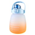 thumbnail image 1 of Portable Water Bottle BPA-Free 1400ML Drinking Bottle with Time Markings, 1 of 7