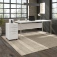 thumbnail image 7 of Hybrid 72W x 30D Computer Desk with Drawers in White - Engineered Wood, 7 of 7