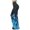 Blue Fire Flame, variant on Wild Leopard Cheetah Print Print High Waist Flare Leggings for Women Casual Tummy Control Workout Yoga Pants Soft Wide Leg Bootcut Leggings for Easter Party,M