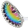 thumbnail image 7 of Jiibva Cyberpunk Alien Rhinestone Rivet Costume Glasses Novelty Punk Cosplay Eyewear Silver Colorful, 7 of 7