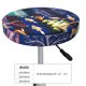 thumbnail image 4 of Disketp Sea Inhabitans and Herb Funda Redonda para Taburete, Funda de Cojín para Silla de Bar Suave y Elástica-13 inch, 4 of 7