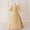 c01Yellow, variant on USNSM Children Girls Beautifully Embroidered Short Sleeve V-Neck Dress Princess Dress Satin Robe Birthday Party Gowns Dresses Yellow 7 Years