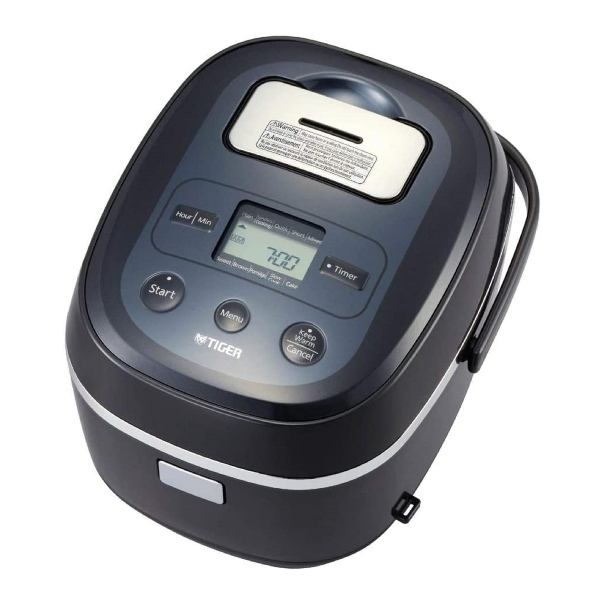 (未使用･未開封品)Tiger JAX-T18U-K 10-Cup (Uncooked) Micom Rice Cooker with Food Steamer &amp; Slow Cooker, Stainless Steel Black by Tiger Corporation tiger-jax-t18u-k-10-cup-