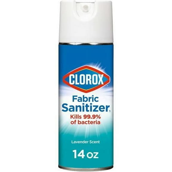 Clorox Fabric Sanitizer Aerosol Spray, Lavender Scent 14 Ounces - Pack of 2