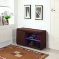 thumbnail image 3 of 18" Tall Storage Ottoman, Shoe Compartment &Livable Life{@nbsp}, 3 of 4