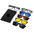 thumbnail image 1 of Lentes Con Clips Magnéticos Intercambiables  Deportivos Armazón para Graduar y Lentes de Sol Polarizado Modelo Deportivo 2507A Rojo URBAN BOUTIQUE  2507A Deportivo, 1 of 2