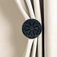 thumbnail image 2 of MERIVILLE Set of 2 Petal Window Drapery Medallion Holdbacks, Curtain Tiebacks, Wall Hook, Tassel Holder, Burnt Gold, 2 of 4