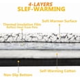 thumbnail image 5 of 2026 New Cozy Cuddle Self-Heating Pet Bed, Thermal Self Warming Cat Mat & Pad, Washable Noiseless Fleece Warmer, Non-Slip Safety for Indoor Floor, Outdoor Crates & Feral Cat House, 5 of 7