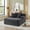Deep Gray, variant on 65"Oversized Chaise Lounge Chair Indoor, Cloud-Plush Corduroy Upholstered Sofa Bed with Pillows, Modern Deep Seat Cozy Sleeper Couch for Living Room, No Assembly Required, Black