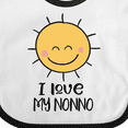 thumbnail image 4 of Inktastic I Love My Nonno Cute Sunshine Boys or Girls Baby Bib, 4 of 4