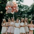 thumbnail image 2 of Rose Gold Balloons For Any Occasion, Non-Toxic Eco-Friendly Latex, Easy Inflate Helium Air, Release Confetti Fun Post-Party, 2 of 5