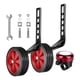 thumbnail image 3 of Ruedas de entrenamiento para bicicletas infantiles, ruedas auxiliares portátiles universales para montar en bicicleta Rojo, 3 of 9