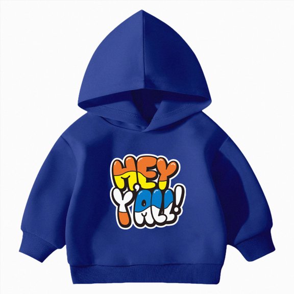 Wonitaaizi Toddler Baby Boy Sweatshirt Hoodie Pullover Solid Crewneck Long Sleeve Blouse Top Clothes (7-8 Years,Blue)