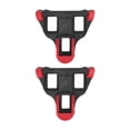 thumbnail image 2 of Bike Self Locking Pedal Cleats Set, 6 Degree Float Self Locking Cycling Pedals Cleat Antislip Comfortable Compact Simple With Screw For Safe Cycling Black Red, 2 of 8