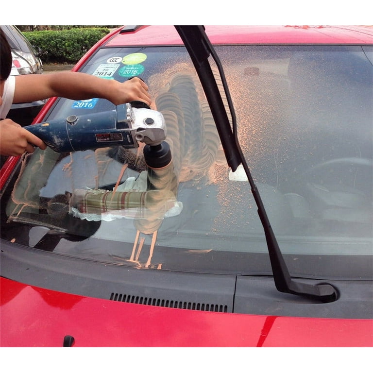 9pcs/Set Car Mirror Windshield Polishing Kit Glass Scratch Remover Repair  Tool 
