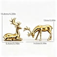 thumbnail image 3 of Byndra Christmas Reindeer Figurine, White Deer Statue for Christmas Decoration Indoor, Mantel Tabletop Decor, 3 of 7