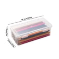 thumbnail image 2 of Kaireo Pencil Case,Pencil Storage Box Large Capacity Transparent Stationery Storage Box Pen Holder Colored Pencils Crayons Drawing and Sketch Pen Case, 2 of 2