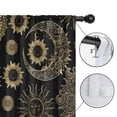 thumbnail image 4 of Blackout Kids Curtains,Black Gothic Sun Moon Pattern Childrens Insulated Curtains Set Of 2,Bedroom Essentials,Toddler Room Decor 52x63in(132x160cm), 4 of 5