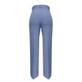 thumbnail image 6 of Delayuji Women's Straight Leg Pants High Waisted Flattering Wide Leg Pants Casual Suit Long Pants Business Pants, 6 of 6