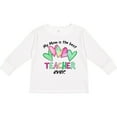 thumbnail image 3 of Inktastic My Mom is the Best Teacher Ever Boys or Girls Long Sleeve Toddler T-Shirt, 3 of 5