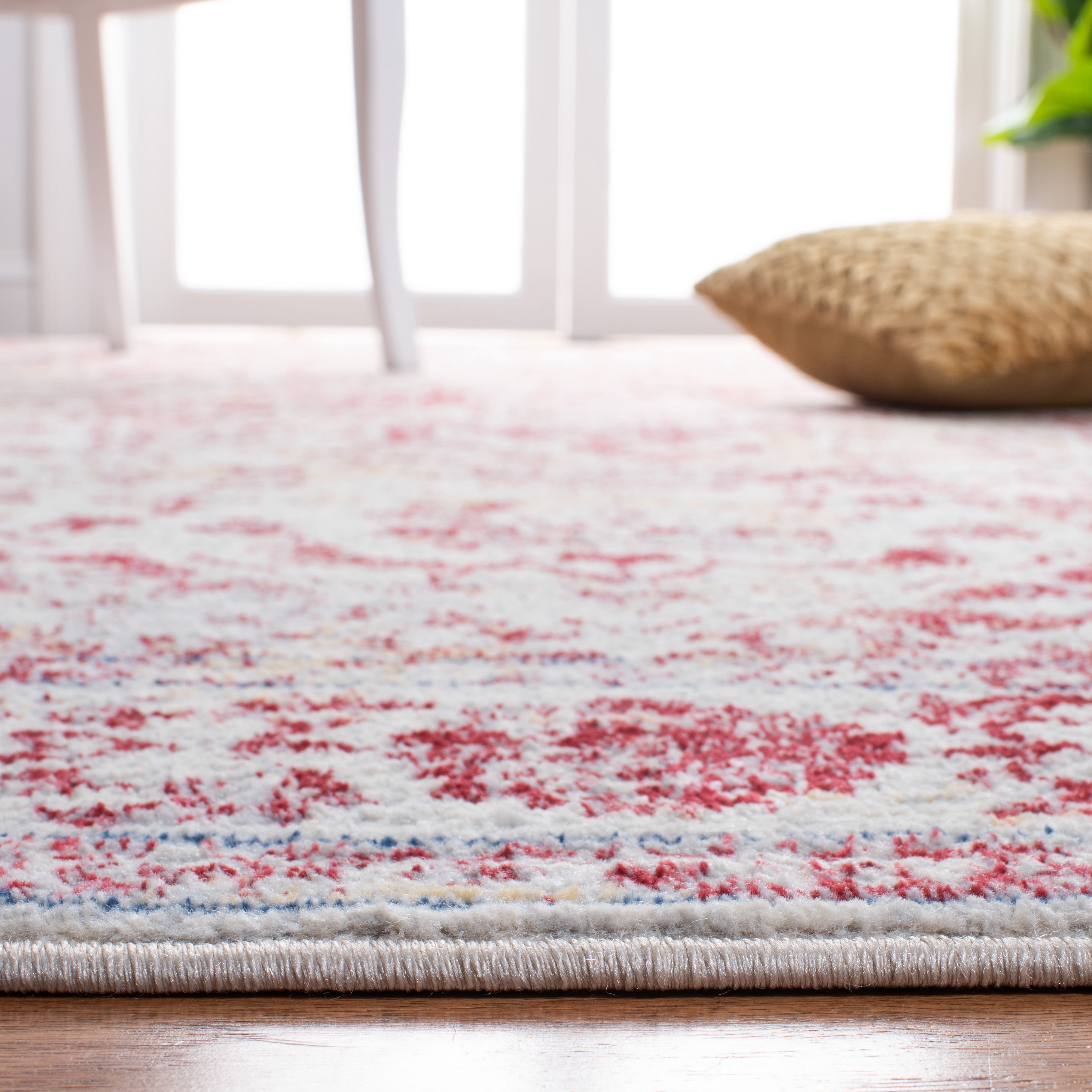 SAFAVIEH Brentwood Adams Oriental Area Rug, Ivory/Red, 9' x 12'