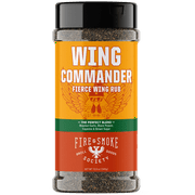 Fire & Smoke Society Wing Commander, Chicken Wing Seasoning, 12 ounce