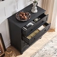 thumbnail image 4 of Joaxswe 4 Drawer Dresser for Bedroom, Black Tall Chest of Drawers Wood Storage Cabinet for Living Room, Hallway, Entryway, Guest Room, 4 of 6