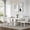 Style2-white & Beige, variant on 63"-79" Dining Table Set for 4, 5 Pieces Extendable Dining Table and 4 Yellow Tufted Chairs Set for 4, Modern Large Expandable Dining Room Table with Rectangle Wood Top & Black Sturdy Base