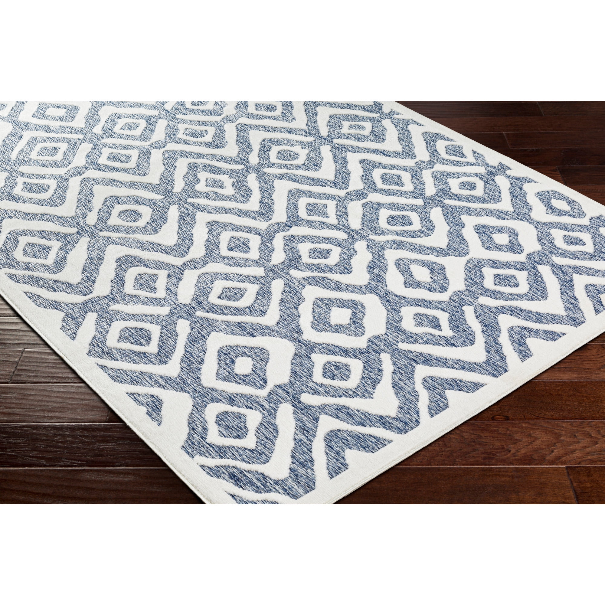 Artistic Weavers  Blue 5' x 8'  Indoor/Outdoor Rectangle Area Rug