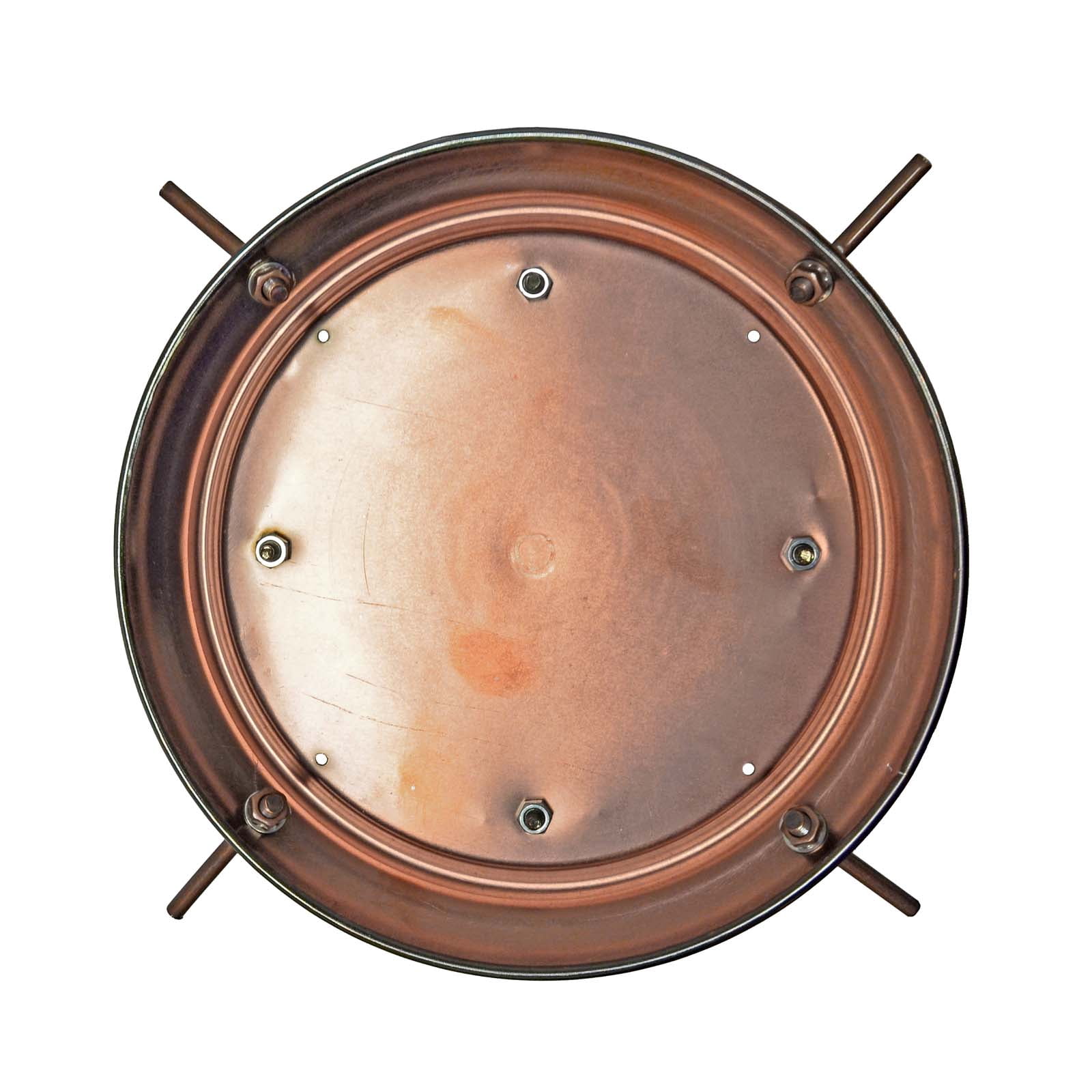 Westcharm Squirrel Proof Solar Birdfeeder for Wild Song Birds | Arched Lattice Solar LED Hanging Bird Feeder for Outside Garden, Antique Copper