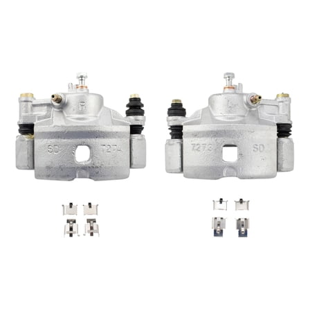 TRQ Front Brake Caliper Set Compatible with 1990-2000 Honda Civic 1993-1997 Civic del Sol 1990-1991 CRX