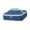 thumbnail image 3 of Bolsa Térmica Bolsa Porta Alimentos Bolsa Bento Bolsa de Comida Reutilizable con Aislante Térmico y Bolsillo Separado Adecuada para Oficina Escuela Pi, 3 of 9