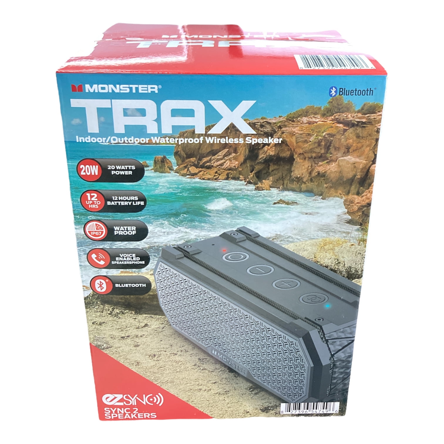 Monster Trax Speaker w/ 12 Hour Playtime and Bluetooth Connectivity