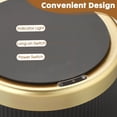thumbnail image 3 of Cubo de basura inteligente para baño con tapa, cubo de basura con sensor de movimiento de 10.6 litros para baño, cocina, pequeños botes de basura negros automáticos para pañales - Gris oscuro, 3 of 4